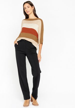 WITH COLOURBLOCK - Jumper - camel