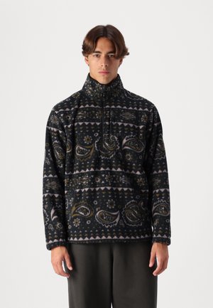 BOUNDARY MOCK NECK - Fleece jumper - black