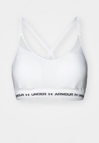 CROSSBACK LOW - Light support sports bra - white/black