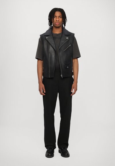 Han Kjøbenhavn STRAIGHT LEG TROUSERS UNISEX - Kalhoty - anthracite black