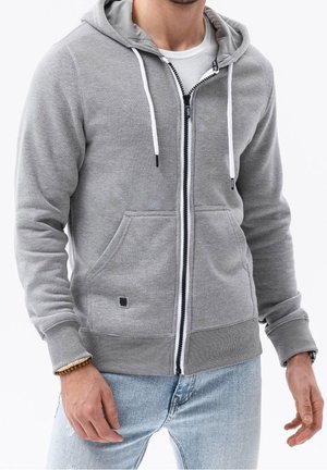 Sweater met rits - grey