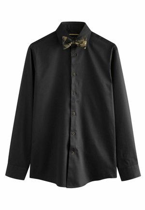 Vapaa-ajan kauluspaita - black gold swirl bow