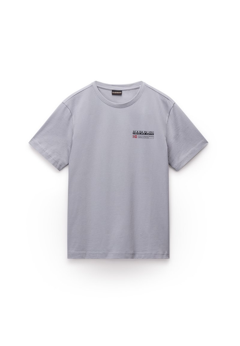 Napapijri T-shirt basic grijs Napapijri T-shirt basic grijs