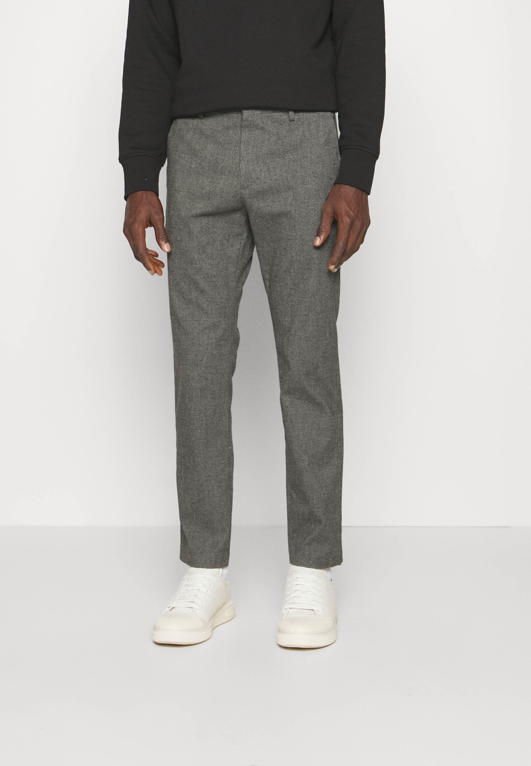 NN.07 THEO - Trousers - black/grey - Zalando.co.uk