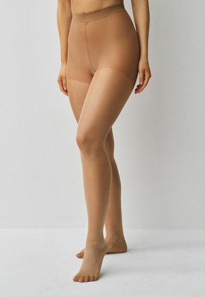 Next, SHEER GLOSS TIGHTS THREE PACK - Sukkahousut - almond