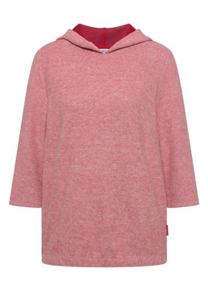Cecil, 3/4-ARM SHIRT IM MELANGE-LOOK - Sweat à capuche - flame red melange