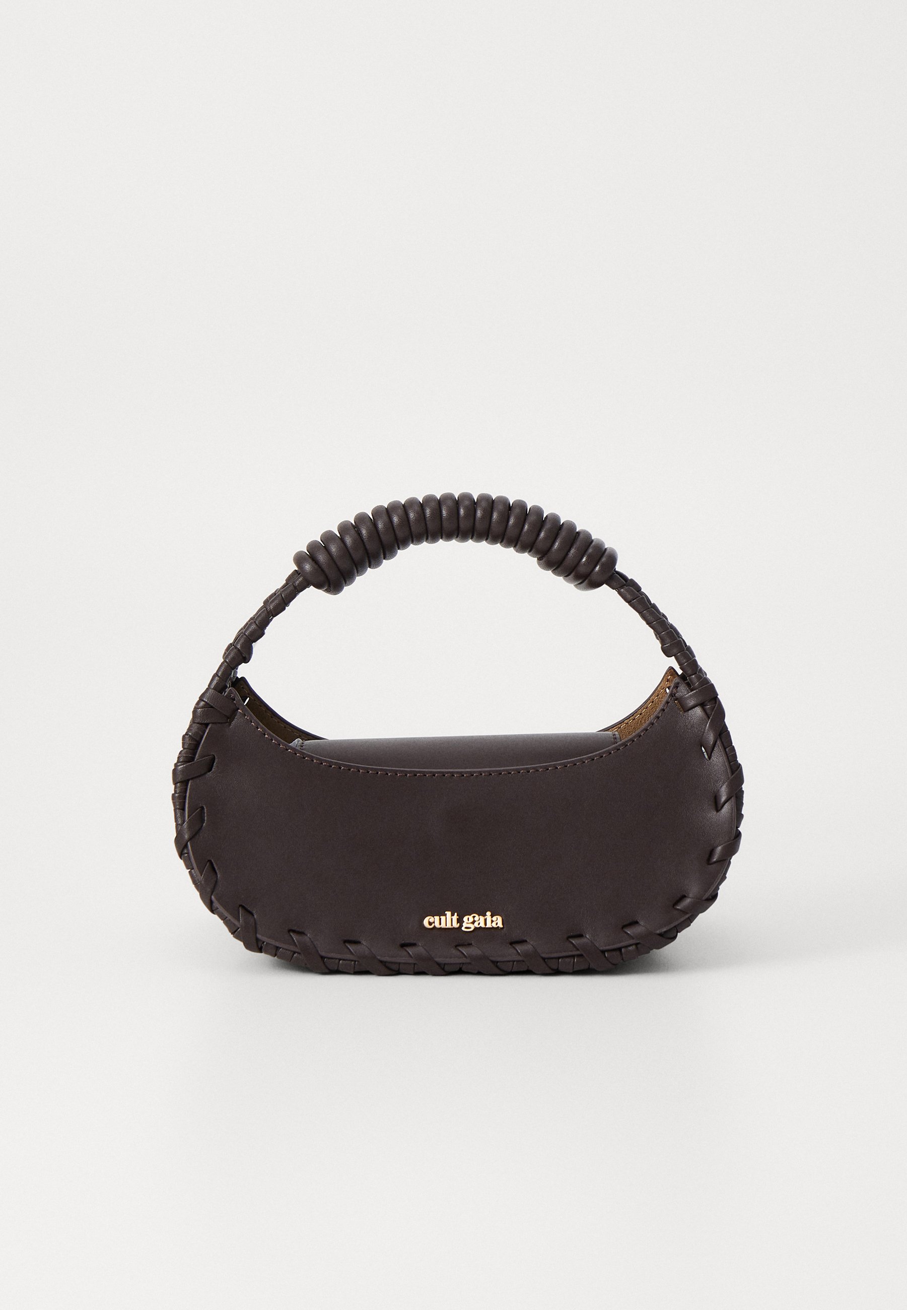 Cult Gaia AIKO TOP HANDLE - Handbag - espresso/brown Cult Gaia AIKO TOP HANDLE - Handbag - espresso/brown