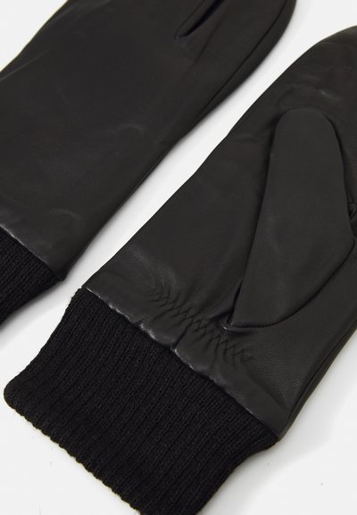 Mustad nahast kindad sooniliste äärega, millel on sile pind ja puhas disain. Vigastuse ärahoidmiseks on seal ergonoomiline kuju mugavuse tagamiseks.