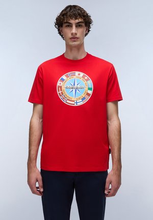 Print T-shirt - red goji