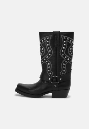 UNISEX - Cowboy-/Bikerlaarzen - black
