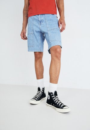 Pepe Jeans RELAXED UTILITY - Denimové šortky - blue denim