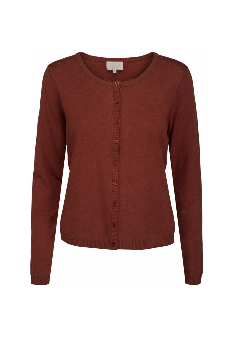 Minus MINEW LAURA CARDIGAN - Kardiganas - red rose melange