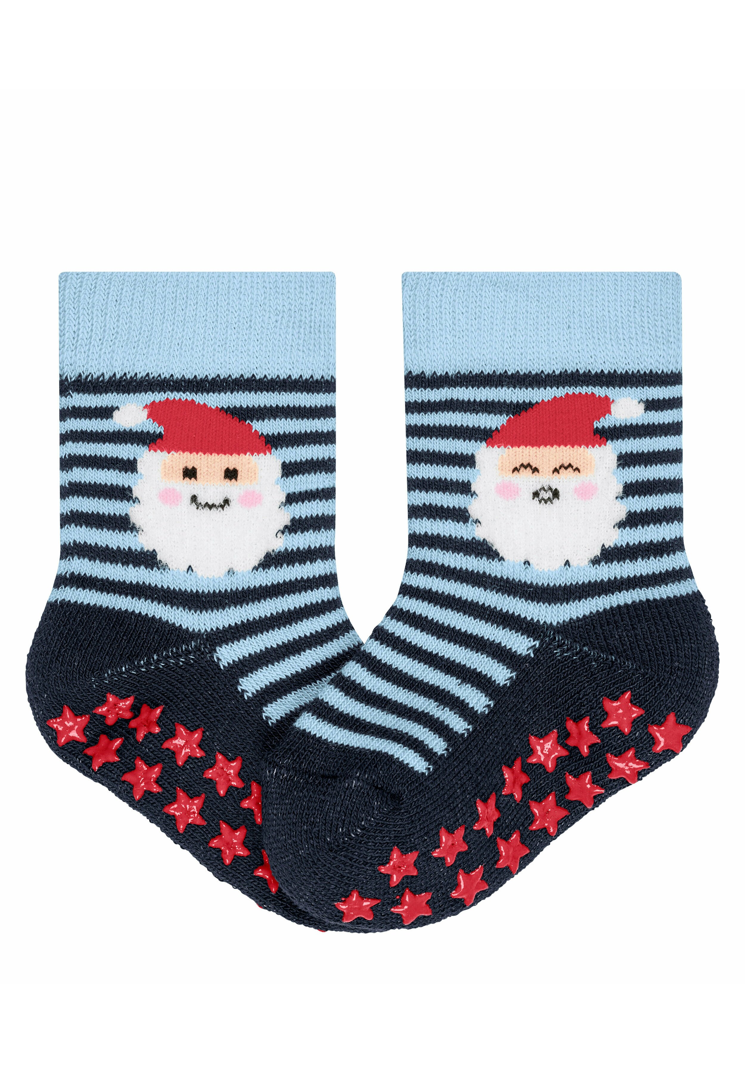 FALKE Baby Socken Multi Stripes – Rutschfeste Sohle, Weicher Plüsch, Für Krabbeln & Laufenlernen, Unisex