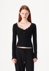 BDG Urban Outfitters DIANA - Top dugih rukava - black