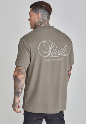 SIKSILK GRAPHIC - Print T-shirt - khaki