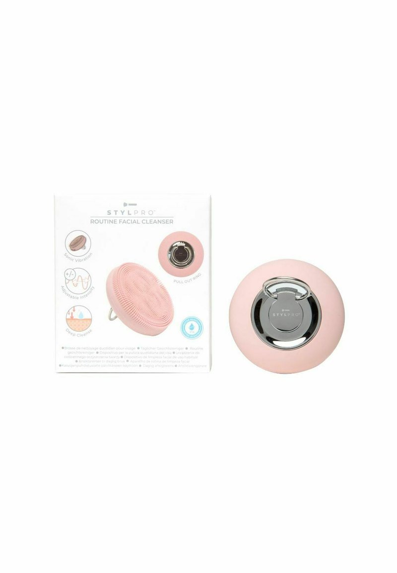 Stylpro - SONIC FACIAL CLEANSING DEVICE, SOFT SILICONE MAKEUP REMOVER & EXFOLIATOR - Huidverzorgingstool - pink, Vergroten