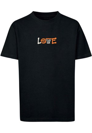 BASKETBALL LOVE TEE - T-shirt imprimé - black