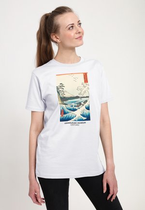 ASHMOLEAN HIROSHIGE SEA GRAPHIC - T-shirt imprimé - white