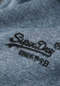 Superdry & Co ESSENTIAL LOGO HOOD TRACK  - Sudadera con cremallera - selvedge blue grit