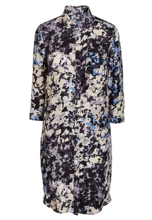 Shirt dress - mottled blue