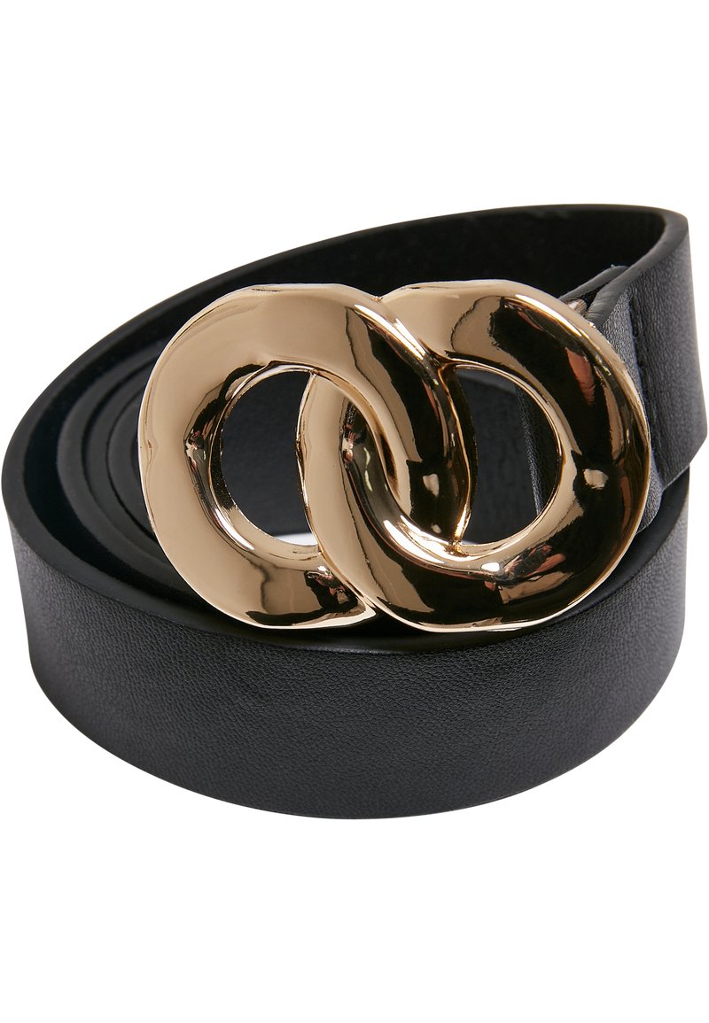 Urban Classics CHAIN BUCKLE Belt black gold/black Zalando.ie