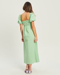 SÁVEL PIA SHIRRED  - Denné šaty - green gingham