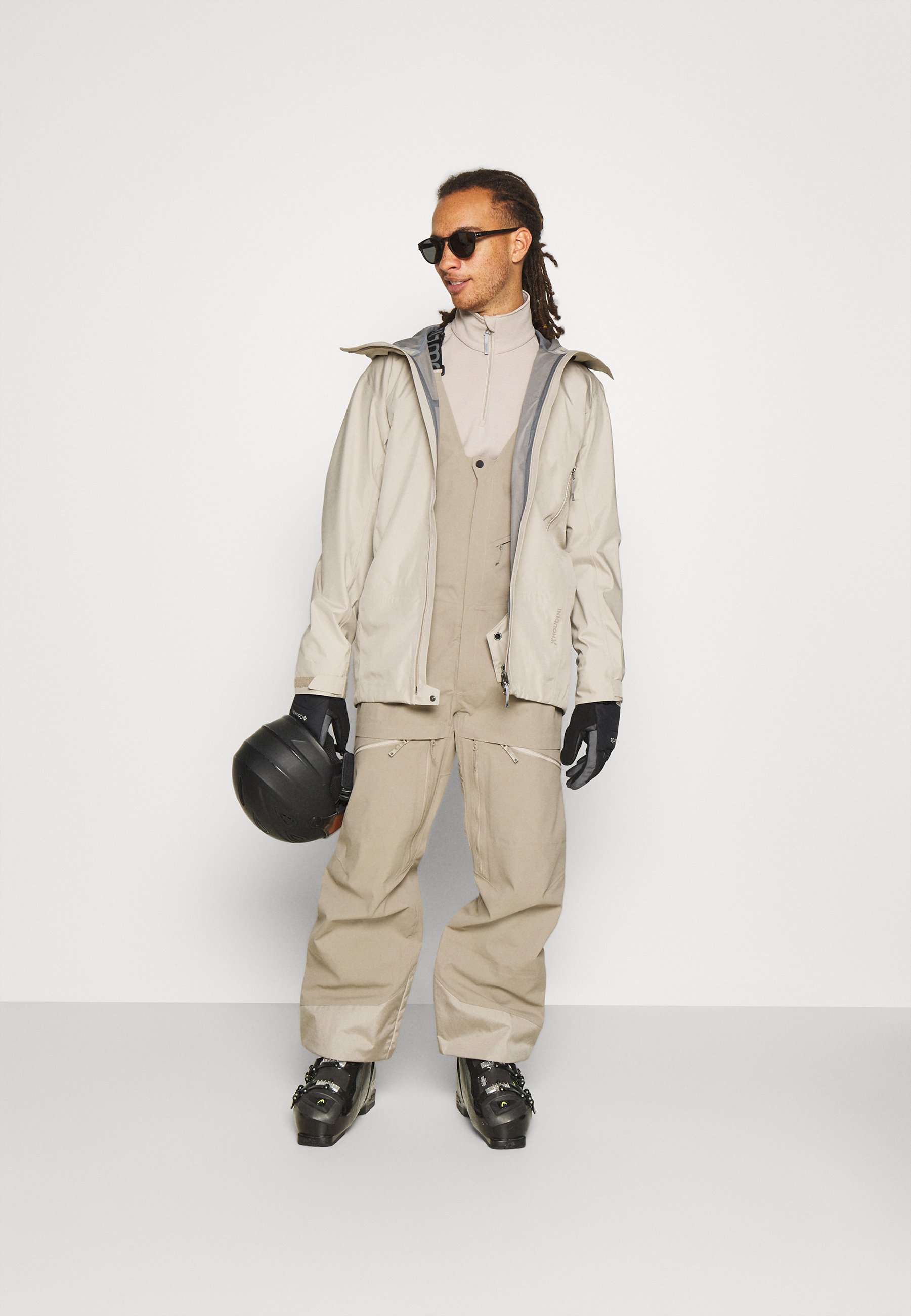 Salomon STANCE PANT - Pantaloni da neve - roasted cashew/beige - Zalando.it