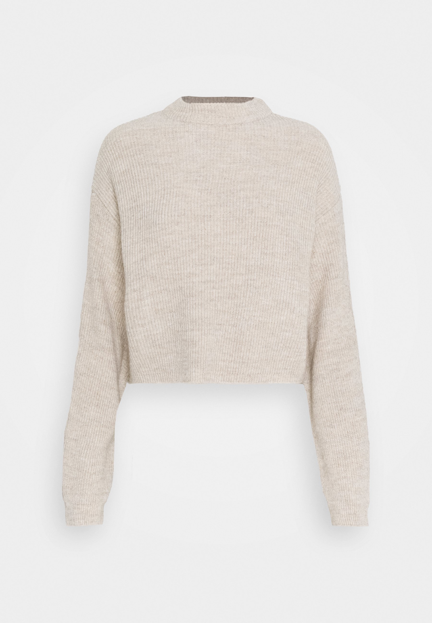 Even Odd Cropped Bat Shape Strickpullover Beige Zalando At