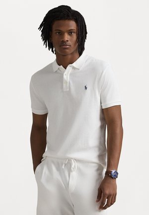 CUSTOM SLIM FIT SPA TERRY POLO - Poloskjorter - white