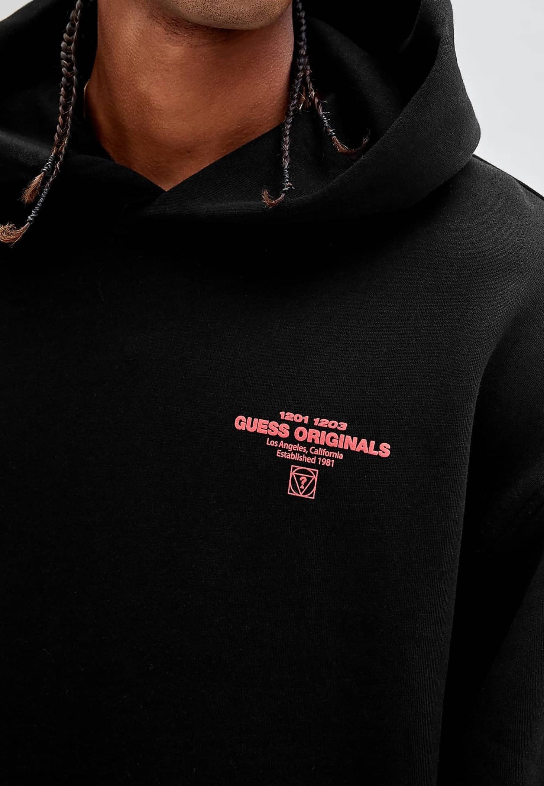 Guess Hoodie - schwarz/black - Zalando.de