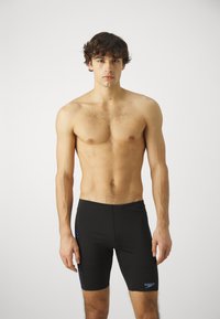 Speedo - MENS PANEL JAMMER - Fürdőnadrágok - black/curious blue Miniatűr kép 1