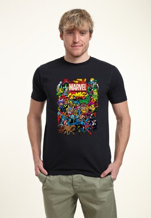AVENGERS CLASSIC ENTIRE CAST - Print T-shirt - navy blue