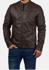 INDICODE JEANS Kunstlederjacke - brown