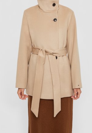 Halflange jas - beige