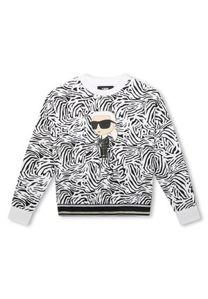 KARL LAGERFELD KIDS Mikina - white  black