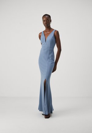 ROSIE CUT OUT MAXI - Vestito di maglina - dusty blue