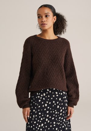 Jersey de punto - dark brown
