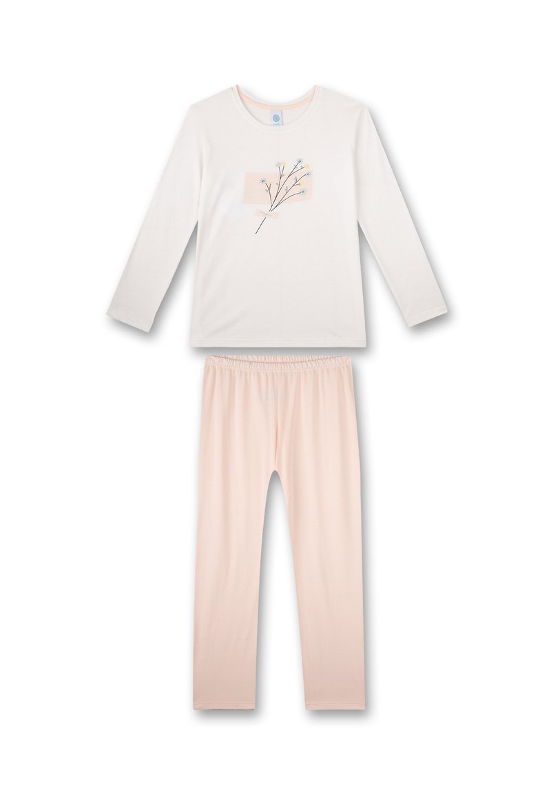 Pigiama Bambina Sanetta In Cotone Biologico GOTS - 2 Pezzi Con Fantasia Mele
