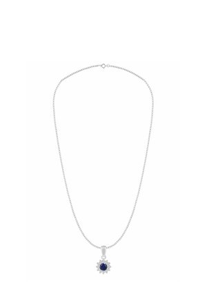 DIAMOND AND CREATED SAPPHIRE - Kaulakoru - white gold-coloured