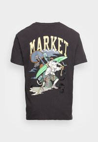 Puma MARKET RELAXED TEE UNISEX - Majica kratkih rukava s printom - phantom black