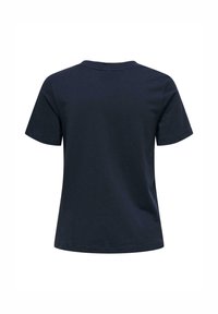 JDY 2ER-PACK RUNDHALS KURZARM - Print T-shirt - weiß dunkelblau