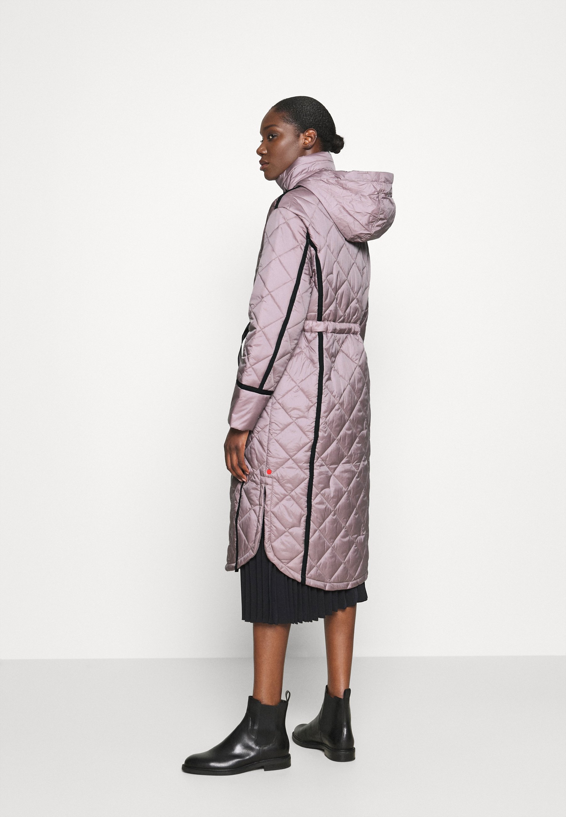 full length quilted coat