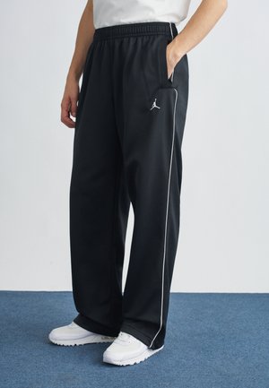 TRICOT TRACK SUIT - Tracksuit bottoms - black/white