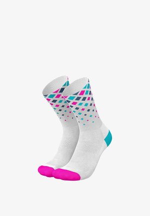 INCYLENCE, RUNNING CRYSTALS - Sportsocken - white pink cyan
