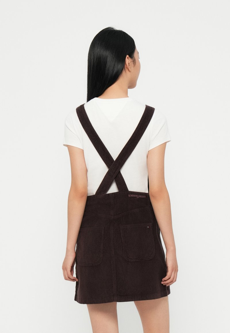 sachin and babi light blue dress Denim Dungaree Dress/Pinafore Set with Bee Applique and Yellow Long-Sleeve  Ruffle Top
