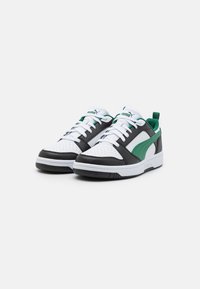 Puma REBOUND V6 UNISEX  - Sneakers - black/white/vine
