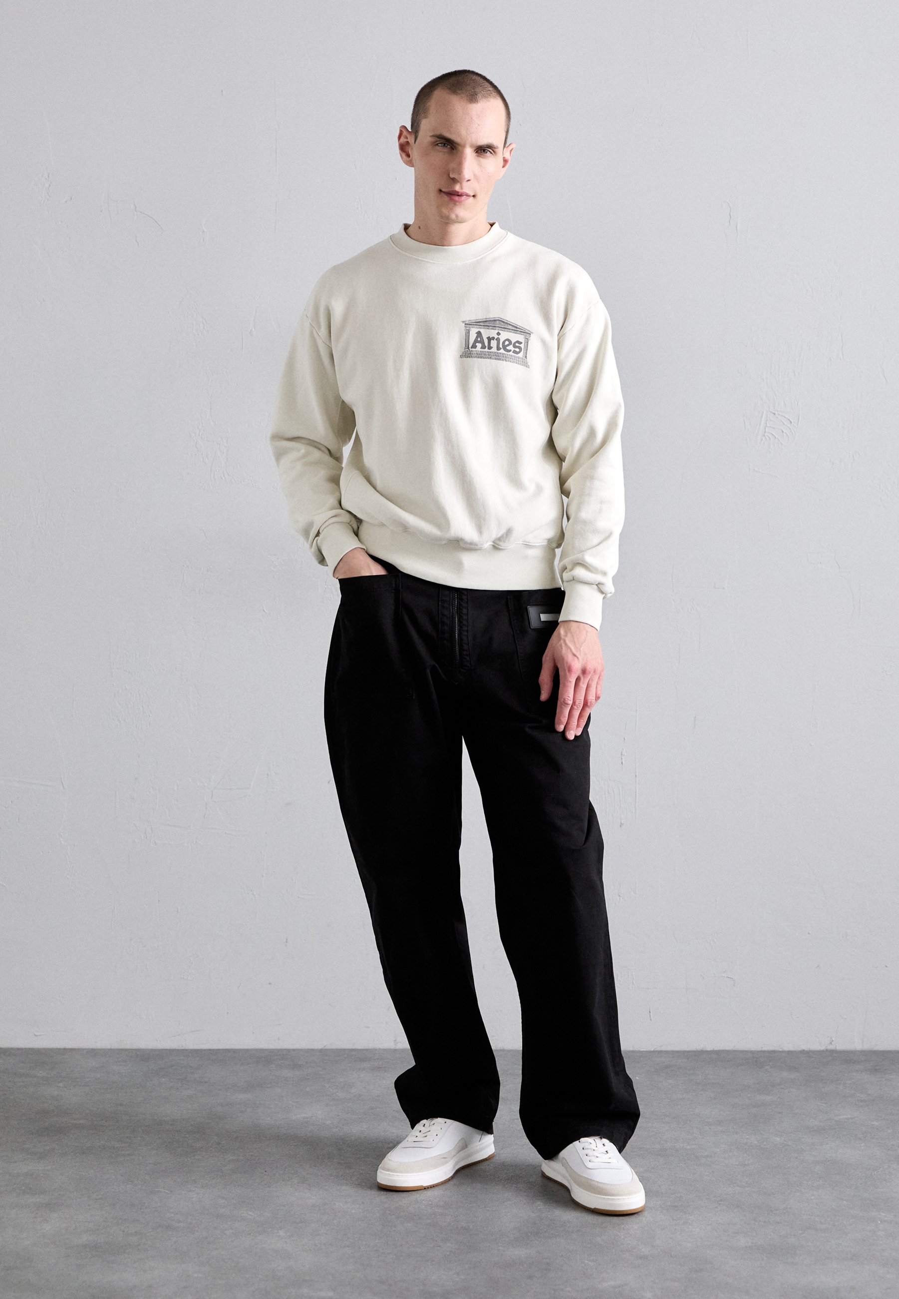 Aries PREMIUM AGED TEMPLE - Sweatshirt - off white/light