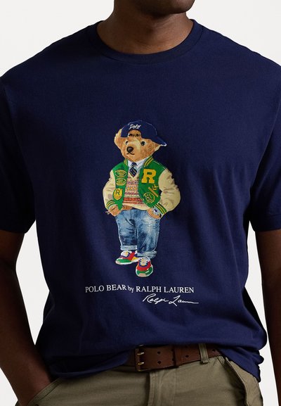 Polo Ralph Lauren Big & Tall POLO BEAR JERSEY T-SHIRT - Tricou cu imprimeu - newport navy