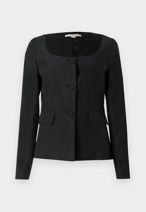 REMAIN, OPEN NECK FITTED - Blazer - black