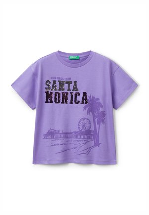 SEQUINS - T-shirt con stampa - blue